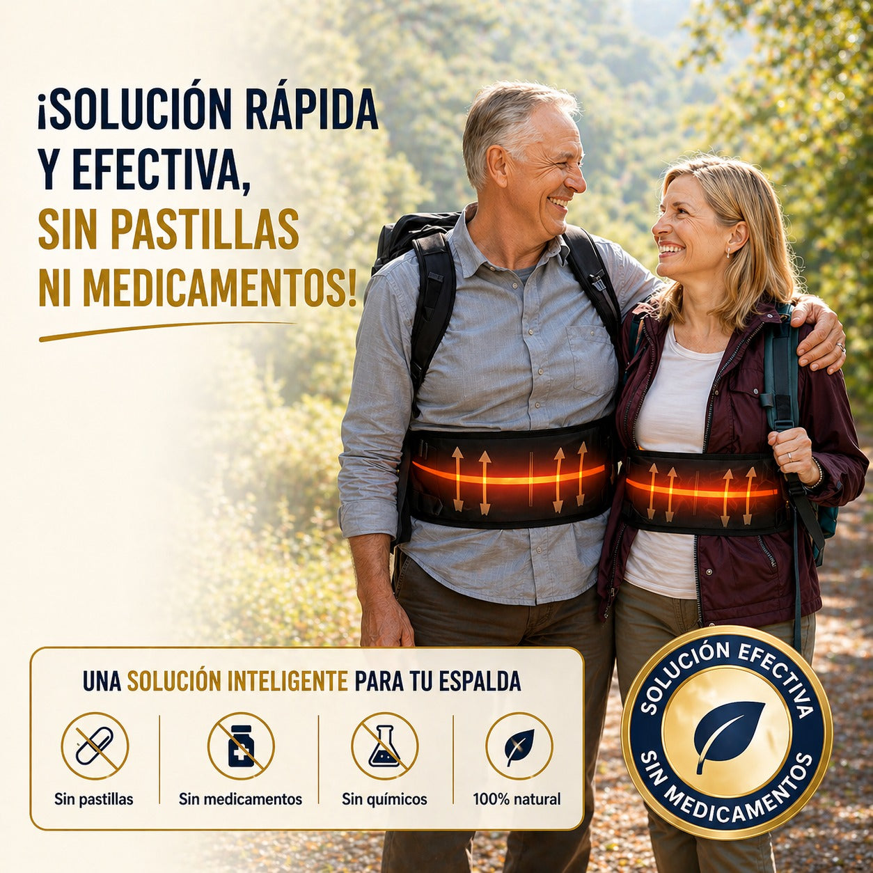 Faja Térmica TourmaFlex™ - Libera tu espalda del dolor con calor terapéutico y soporte firme